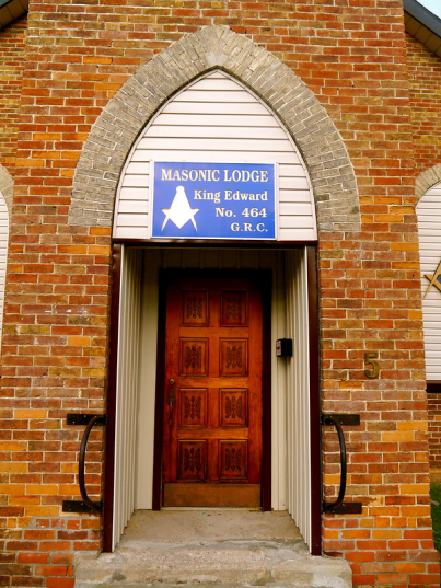 The doors to our lodge